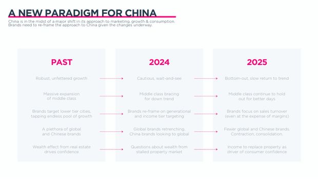 2025 China Marketing & Media Trends: a new paradigm of slower growth, and the first year of real budget cuts — page 9