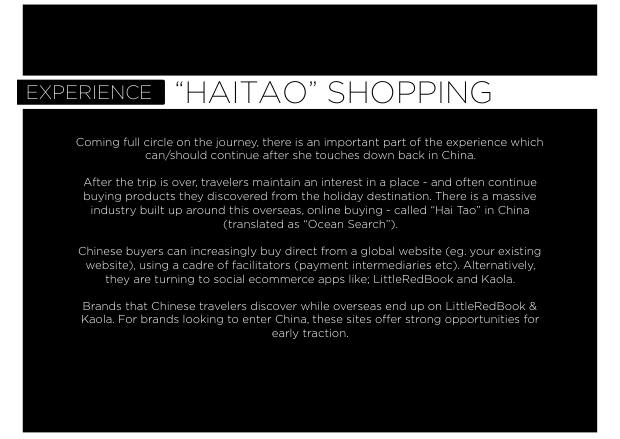 China Outbound Marketing 2018: 154 million travellers, a mobile-first journey, and shopping as the main event — page 84
