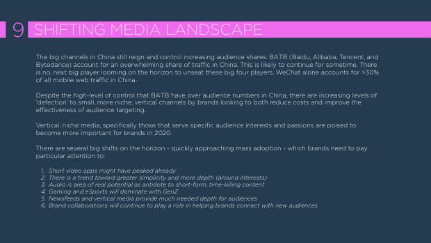 2020 China Marketing Trends: the year category leaders pull away from the pack — page 118