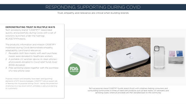 How DTC brands responded to Covid: only 22% saw sales fall while incumbents scrambled — page 41