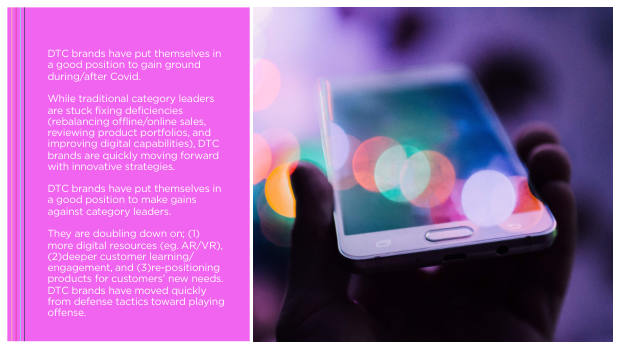 How DTC brands responded to Covid: only 22% saw sales fall while incumbents scrambled — page 5