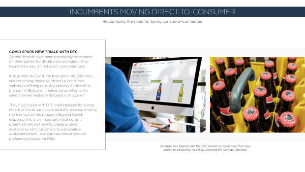 How DTC brands responded to Covid: only 22% saw sales fall while incumbents scrambled — page 52