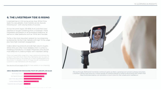 Influencer Marketing in Asia 2025: the region leads social commerce, but under-invests in influencers — page 33